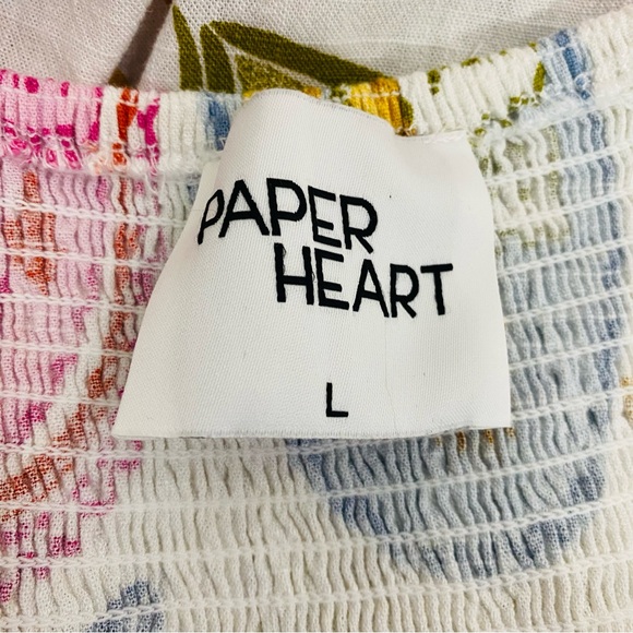 Paper Hearts Citron Amalfi Soleil Linen Blend Coastal Maxi Dress Size L - Picture 9 of 9